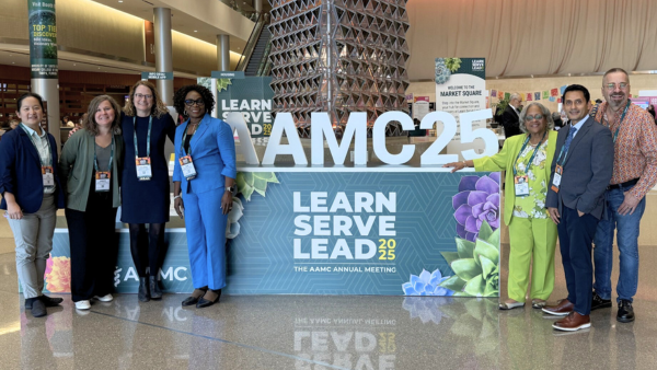 A group of College of Human Medicine leaders at the AAMC Learn Serve Lead Conference
